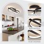 Modern Ceiling Lights LED, 45cm Black Dimmable Ceiling Lights Fixtures LED with Remote Control for Living Room Dining Room Bedroom Kitchen Hallway Offcie Indoor Light - 35W Image 5