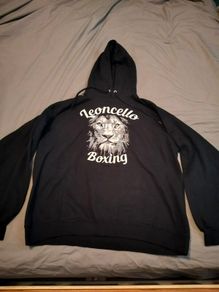 Large Black Graphic Hoodie
