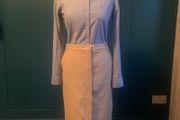 Gerard Darel cream pencil skirt. Size 10/12