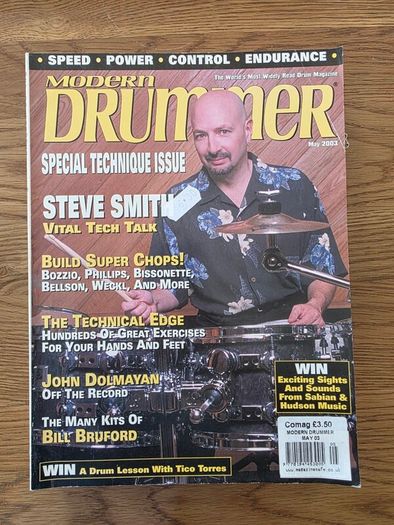Drum Magazine Bundle. Modern Drummer & Rhythm. Portnoy, Steve Smith, Josh Freese etc.