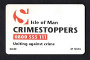 1997 Isle of Man UK2/ 21 units Crimestoppers (Siemens - S30 (Module 34)) Phone Card