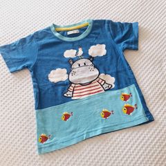Boys Tshirt Hippo Age 2-3