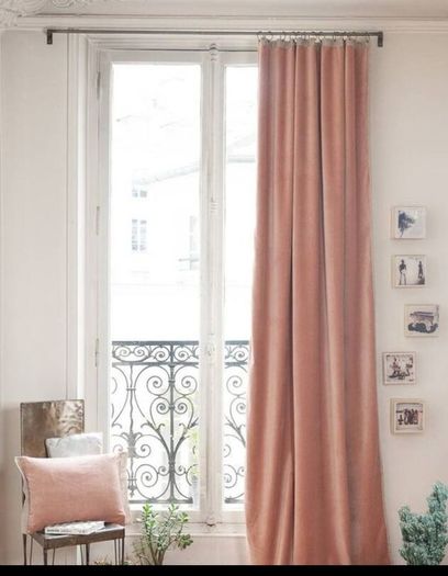Velvet curtains