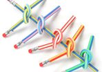5 x Magic Flexible Pencils with Eraser -  Great Gift for Kids