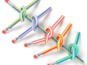 5 x Magic Flexible Pencils with Eraser -  Great Gift for Kids