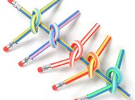 main image for ad 5 x Magic Flexible Pencils with Eraser -  Great Gift for Kids