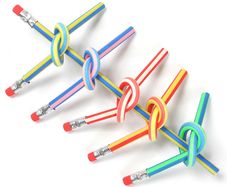 5 x Magic Flexible Pencils with Eraser -  Great Gift for Kids