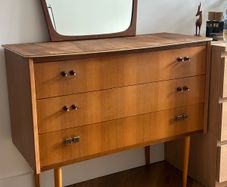 Mid century chest of drawers dressing table
