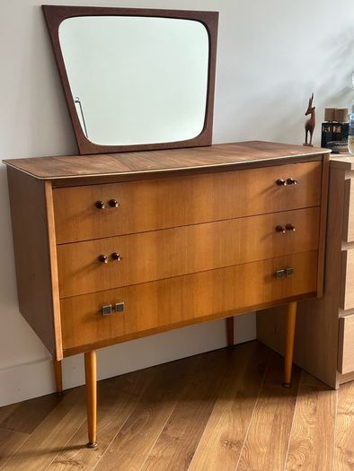 Mid century chest of drawers dressing table