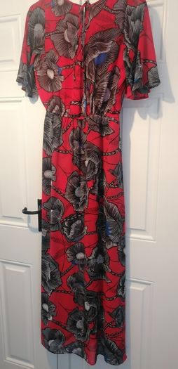 playsuit /dress lovely playsuit all in one dress elasticated waist worn once from new look size 14