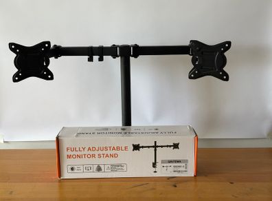 Dual Monitor stand max.load is 9kg for each monitor arm