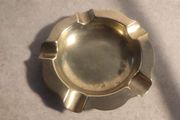 Vintage Brass Round Ashtray