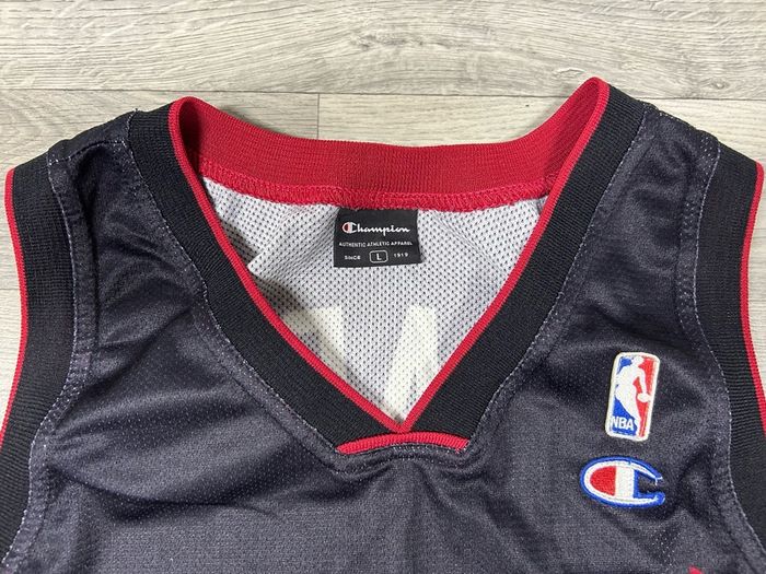 Vintage Champion Miami Heat Dwayne Wade NBA Basketball Jersey Shirt Mens Large