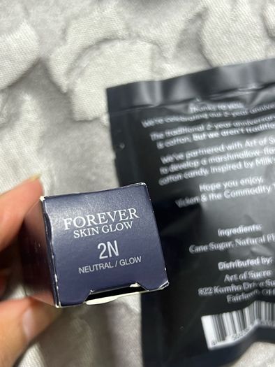 Dior forever skin glow in 2n natural glow 2.7ml and commodity X art of Sucre cotton candy samples new