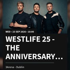 3 westlife tickets