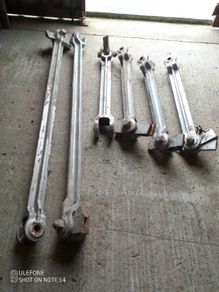 Rare 1859 Victorian Wrought Iron Roof Truss Rods  Salvaged from The Malt House, Dublin (Set of 6)