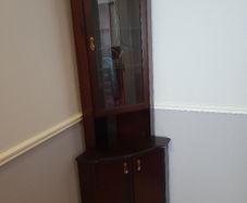 Vintage Mahogany Corner Display Cabinet