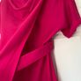 Topshop Origami Drape Neck Midi Dress - pink Image 4