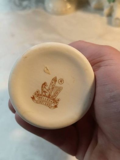 5 PCS Vintage Belleek Pottery