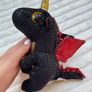 Ty Beanie Boos Grindal Black Dragon Plush approx. 6" Used Please see photos Image 7