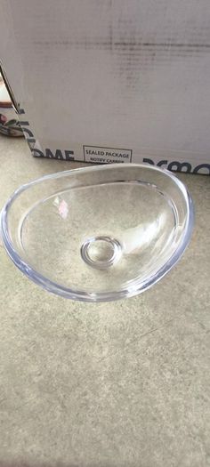 Louise Kennedy Tipperary Crystal Small Aster bowl 5 L x 3.3/4 W. x  31/4 h  inche.