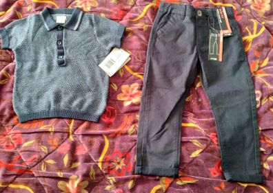 Brand new with tags boys top and chinos 2 to 3 years
