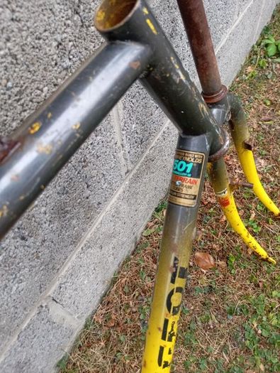 Vintage Peugeot MTB frame set