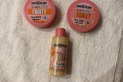 1 Soap &amp; Glory Body Butter. 1 x Soap &amp; Glory Body Scrub. 1 x Soap &amp; Glory Body Wash