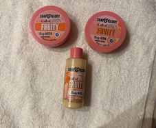 1 Soap & Glory Body Butter. 1 x Soap & Glory Body Scrub. 1 x Soap & Glory Body Wash