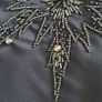 Adrianna Papell navy embellished rushed dress Sz 12UK - Rrp 125 (New) Image 3