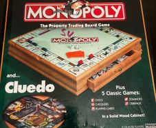 boardgames 5 games solid wood