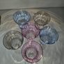 Vintage Hand Blown Italian Cristalleria Fratelli Fumo Crystal Wine Glasses. Not Used. Boxed. Image 3