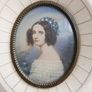 Antique Original Miniature Portrait Painting Old Frame Signed Image 3