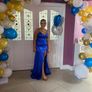 Royal blue debs dress Image 7