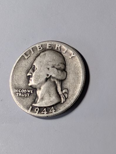 USA silver Quarter 1944