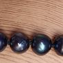 Cultured Tahitian Black Pearl Necklace & earrings Image 3