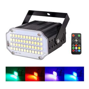 48LEDs RGB 3IN1 Led Strobe Light Remote Sound Control Wash Beam 2IN1 Stage Lights Party DJ Bar Disco Stroboscope Lamp Par Light