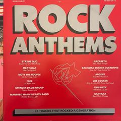 ROCK ANTHEMS Double compilation vinyl record in near mint condition