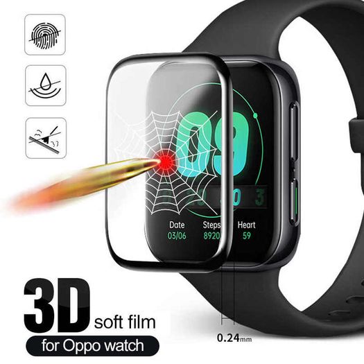 Curved Edge Soft Protective Film For OPPO Watch 2 46mm Smartwatch Full cover Screen Protector Not Glass