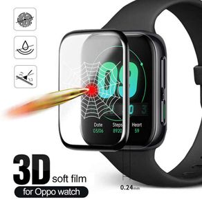 Curved Edge Soft Protective Film For OPPO Watch 2 42mm Smartwatch Full cover Screen Protector Not Glass