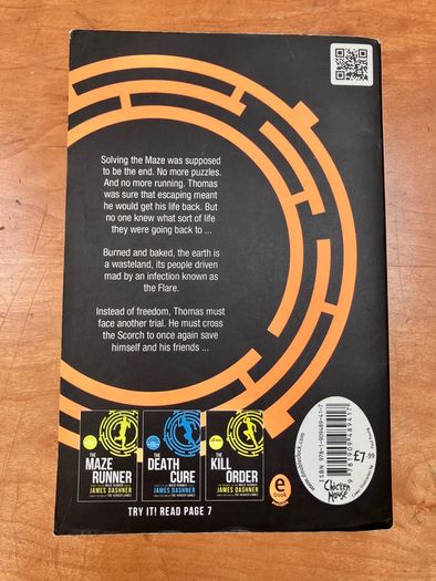The Maze Runner, Book 2, The Scorch Trials by James Dashner