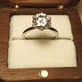 4ct. Moissanite Solitaire Ring Image 8