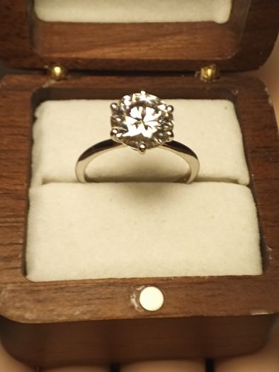 4ct. Moissanite Solitaire Ring