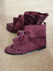 Zara girl leather ankle boots