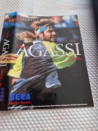 Andre  Agassi Tennis Sega Master System Arcade Retro Games Original