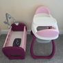 DolI bed and high chair Image 4