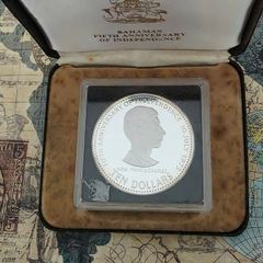 10 Dollars Silver Proof Coin Bahamas 1978