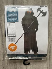 Glaring reaper boy costume