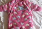 Cute all in one snow suit.