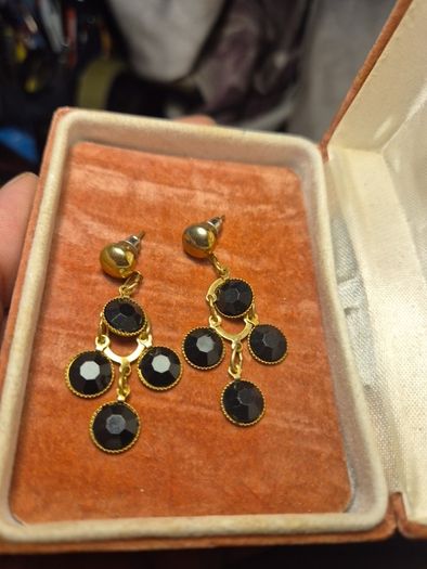 Vintage Black Earrings